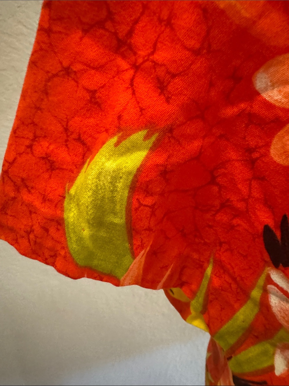 Sears Red Tropical Floral Button-Down Shirt - Picture 8 of 10